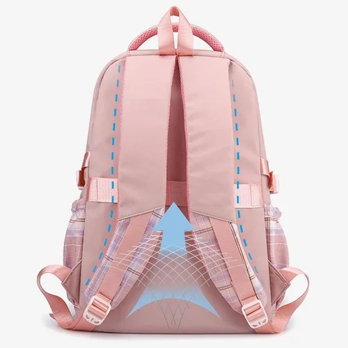Vista 5 de Roffatide Mochila casual de negocios con estampado de anime, mochila de viaje para senderismo, viajes, 17 pulgadas, negro N (con bonitos colgantes)