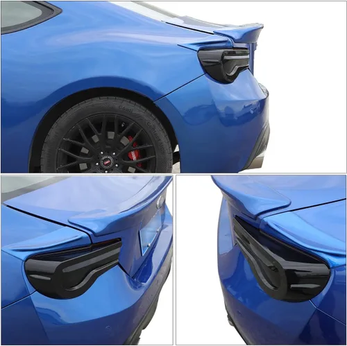 Vista 4 de YIWANG ABS Blcak - Marco protector de luz trasera para Subaru BRZ Toyota 86 2012-2021, accesorios para cubierta de luz trasera de coche