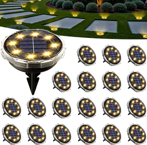 Vista 13 de SOLPEX Luces solares navideñas para exteriores, paquete de 10 unidades que Cambio