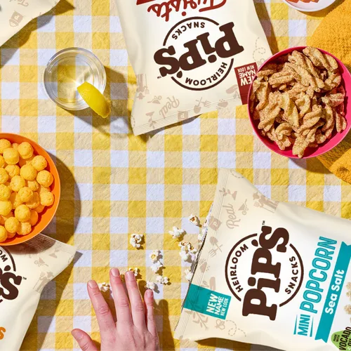 Vista 8 de Palomitas de Maíz Mini Tradicional de Pipcorn por Heirloom Pip's Snacks - Sal Marina, 1 oz 24 pz - Paquetes de Snack Saludables y Sin Gluten, Maíz