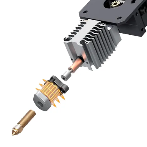 Vista 6 de Kit de hotend oficial Creality Ender 3 V3 SE, bloque calefactor de resistencia a alta temperatura de 260℃, kit de extrusor hot end ensamblado