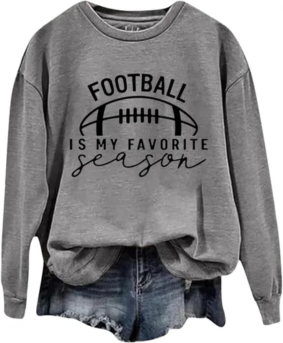 Vista 14 de Sudadera casual para mujer, manga larga, con cuello redondo, ropa de primavera, tallas S-3XL
