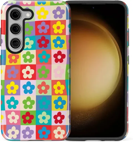 Vista 110 de Funda compatible con Samsung Galaxy S23, funda híbrida de protección rígida de 2 capas, a prueba de golpes, funda protectora resistente para Lata
