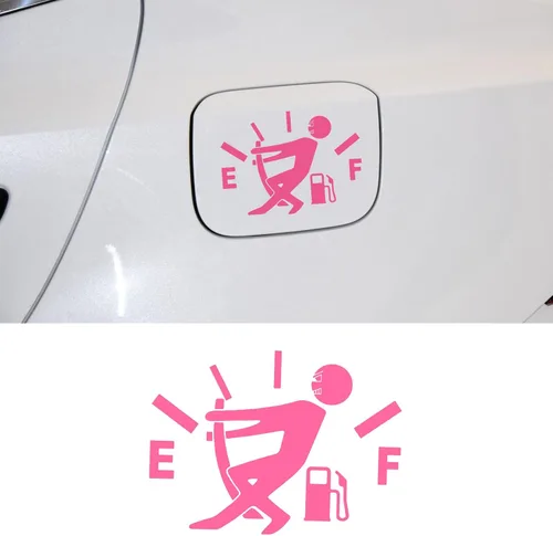 Vista 10 de Cubierta del tanque de combustible Personalidad Funny Fuel Explosion Meter Personalidad Reflectante Pegatinas de coche (negro) Personality Funny