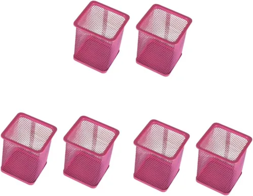 Vista 6 de STOBOK 6 piezas de soporte para pinceles de arte, portalápices, tazas, bolígrafos, recipiente, organizador de lápices, organizador de bolígrafos