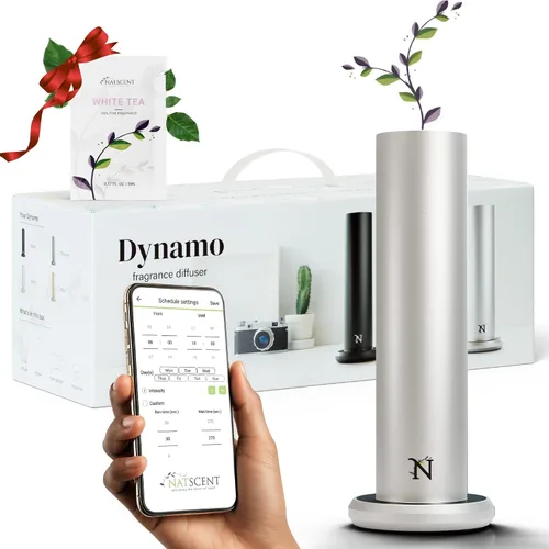 Vista 11 de Dynamo - Difusor de aroma para hotel, difusor de aceite esencial de aire frío para el hogar y habitaciones grandes de hasta 1000 pies cuadrados