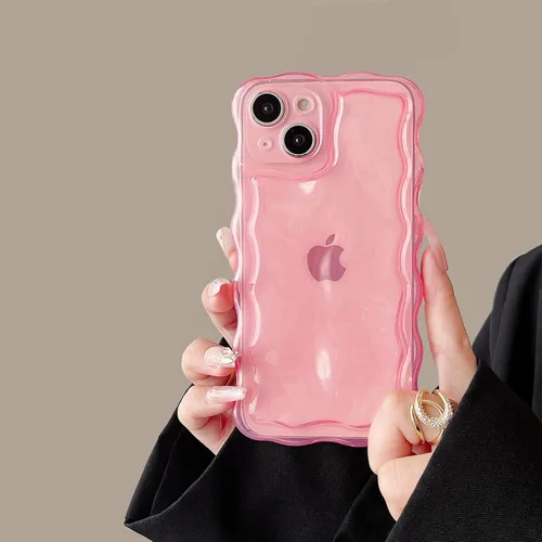 Vista 28 de FABSPARK Funda para iPhone 11, Patrón de Burbujas de Meteorito 3D Electrochapado Galvanizado con Brillos Marco Ondulado Rizado Funda Brillante, TPU
