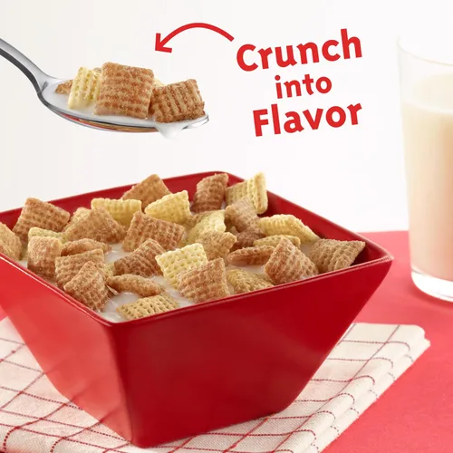 Vista 5 de Cereal de Canela Chex, Cereal para Desayuno Sin Gluten, Hecho con Grano Entero, 12 onzas