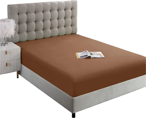 Vista 5 de Sábana ajustable de tamaño completo Ghooss - Sábana con bolsillo profundo de hasta 14 pulgadas - Resistente a las arrugas, la decoloración