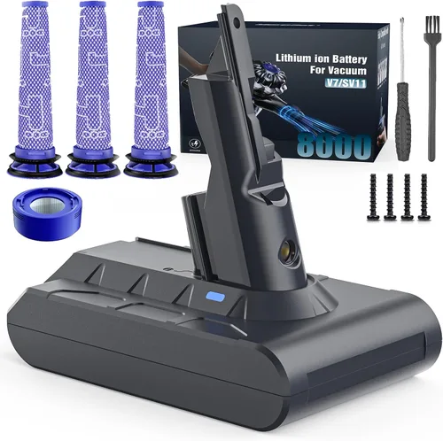 Vista 11 de Batería de repuesto recargable de 21.6V 8000mAh para Dyson V8 Series