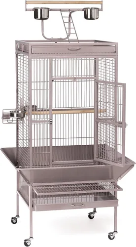 Vista 3 de Productos en hierro forjado Prevue para mascotas, selecta jaula de aves, negro Hammertone 3151BLK, negro (Black Hammertone) Jaula de acero