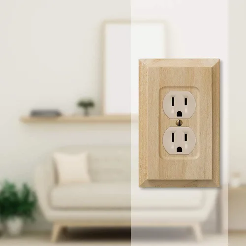Vista 3 de Amerelle Baker Single Duplex Placa de pared de madera sin terminar