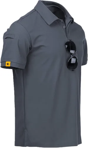 Vista 6 de SWISSWELL 3 Pack Golf Polo Shirt for Men Short Sleeve Moisture Wicking Summer Casual Collared Shirts