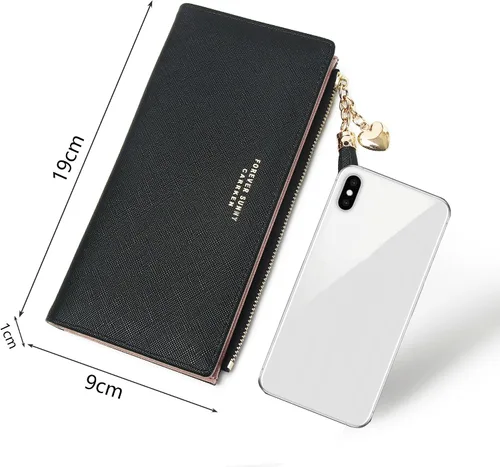 Vista 5 de Cartera delgada para mujer, billetera delgada para mujer, cartera delgada para mujer, carteras delgadas para mujer, billetera delgada y elegante