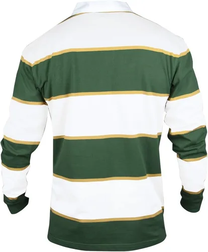 Vista 2 de CROKER Jersey de rugby a rayas verde y blanco