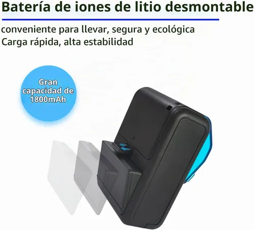 Vista 7 de No apto para iPhone/ipod/tablet/iPad/MAC, impresora de recibos Bluetooth, impresora térmica inalámbrica de 2.283 in para venta al por menor