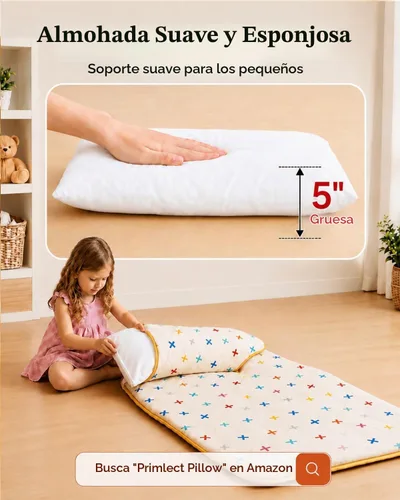 Vista 4 de Primlect - Tapete para siesta con almohada, saco de dormir extra grande grueso Beige