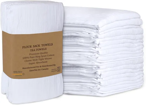 Vista 12 de RUVANTI Paquete de 12 toallas de cocina de 28 x 28 pulgadas, 100 % algodón, lavables a máquina, absorbentes, para secar y limpiar, color camel