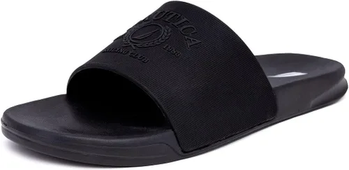 Vista 16 de Nautica Sandalias deslizantes de punta abierta para hombre - Cómodas pantuflas de ducha para interiores y exteriores Portero de la Marina