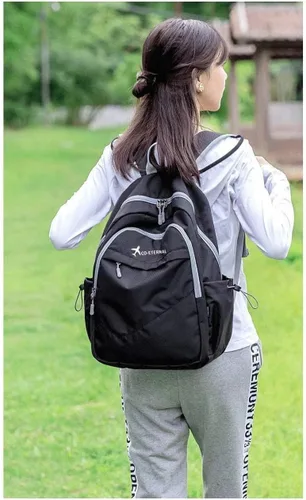 Vista 2 de Geboldil Mochila de viaje plegable ligera para hombre y mujer, mochila de camping impermeable