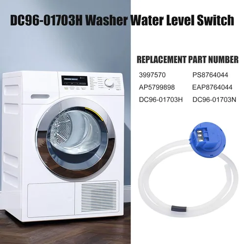 Vista 6 de DC96-01703H Interruptor de nivel de agua de lavadora para Samsung Sensor de presión de arandela Piezas de repuesto AP5799898 PS876404 3997570 Azul