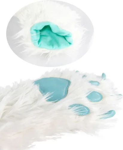 Vista 2 de Lazy One - guantes de pata de animal para adultos y niños