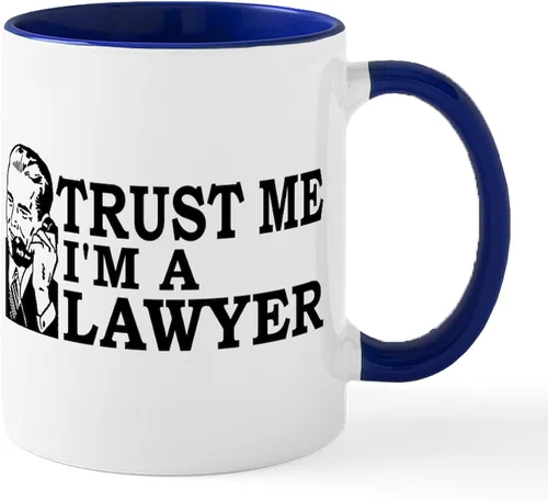 Vista 32 de CafePress Trust Me I'm A Lawyer - Taza de café