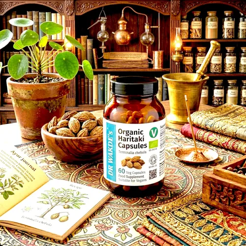 Vista 7 de DR WAKDE'S® Cápsulas Haritaki (Terminalia chebula/Hirda) I 100% Herbal I 60 Cápsulas Vegetales I Suplemento ayurvédico I Descuentos por cantidad I