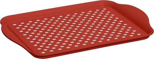 Vista 10 de Oggi charola rectangular con agarre de caucho, Agua (Aqua)