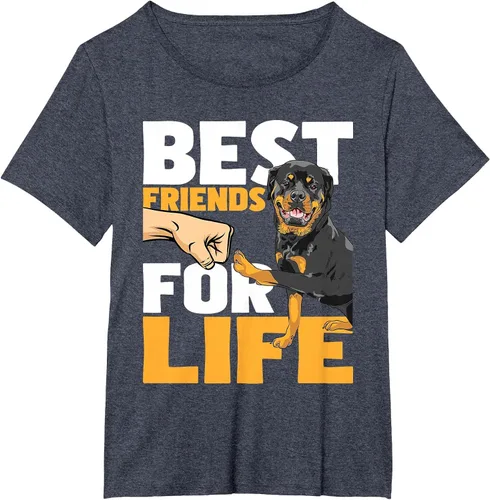 Vista 15 de Best Friends for Life - Rottweiler Animal Dog Lover Breeder T-Shirt