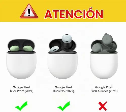 Vista 2 de Fintie Funda para Google Pixel Buds Pro 2 (2024) / Pixel Buds Pro (2022)