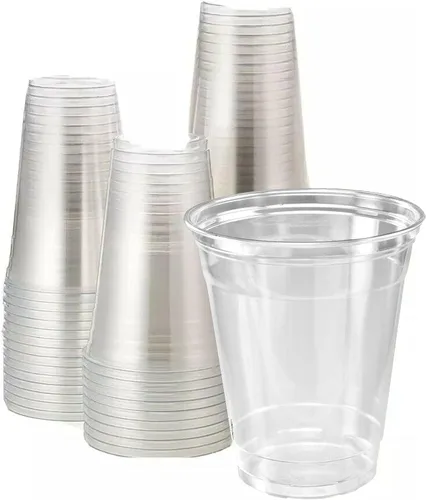 Vista 4 de Vasos de plástico PET transparentes de 8 onzas (caja de 1000) (8 onzas)