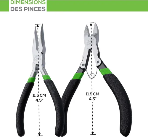 Vista 5 de Fascinations Metal Earth - Kit de herramientas de 2 piezas de diseño mejorado - Clippers - Alicates de punta de aguja