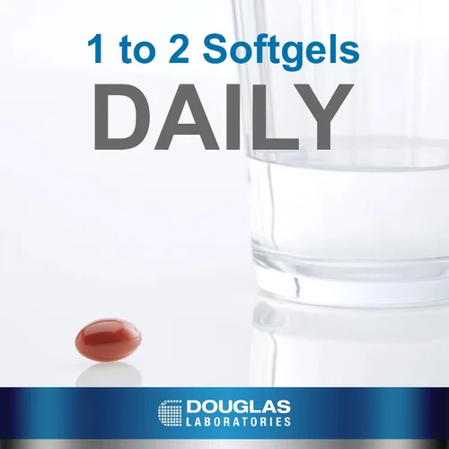 Vista 3 de Douglas Laboratories Coenzima Q10 Plus Vitamina A y E Apoya la producción de energía y el funcionamiento adecuado de las células 30 cápsulas