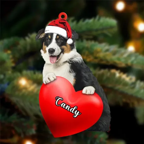 Vista 15 de Adornos de Navidad personalizados para perros, nombre personalizado, adorno de Malamute de Alaska, adornos acrílicos, regalos de Navidad, amantes
