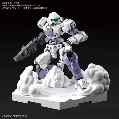 Vista 5 de Bandai Hobby - Misiones de 30 minutos - #03 Personalizar Base de escena (Snowfield Ver.) 30 MM 1/144 Kit
