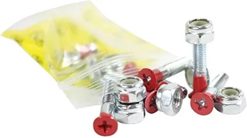 Vista 14 de Dimebag Hardware Montaje Monopatín Tuercas y Pernos 1" Phillips - Monopatín Truck Hardware - Muchos Colores Púrpura