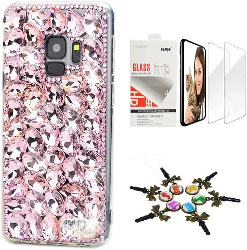 Vista 8 de Bling Case SSSGCDwSPSeries-44 - Funda con diseño 3D hecho a mano, 100 + cristales brillantes