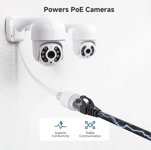 Vista 6 de Cable Matters Paquete de 8 cables Ethernet Cat 5e cortos sin enganches, cable Gigabit Cat5e, cable Ethernet Cat5e, negro