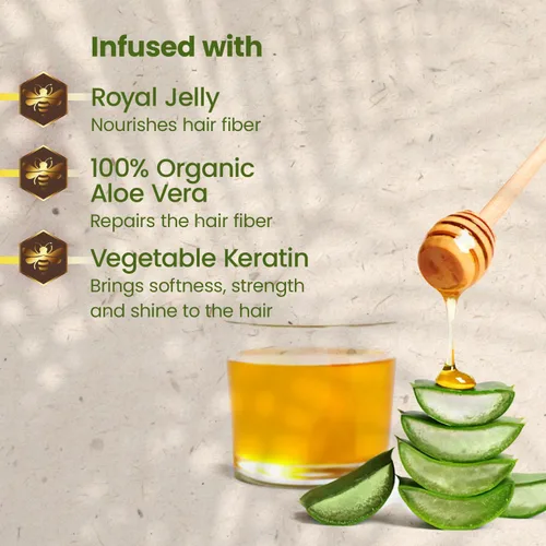 Vista 5 de Tio Nacho Champú reparador profundo de aloe vera: Aloe Vera orgánico y jalea real para reparación y protección del cabello, enriquecido