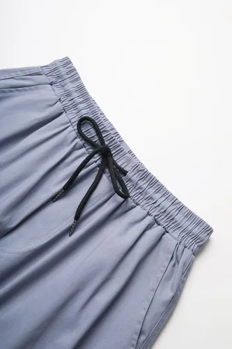 Vista 5 de THWEI Pantalones cargo para hombre, pantalones deportivos casuales de algodón, holgados, rectos