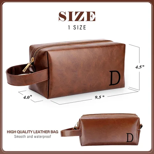 Vista 6 de Bolsa de Aseo Personalizada con Nombre Regalos para Hombres, Aniversario Navidad San Valentín Día del Padre Cumpleaños Regalos para Esposo Papá