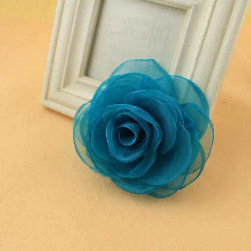 Vista 67 de adorables broches de rosas, clip para el cabello de flores de seda para mujer [joyas], sin metal, Rojo, XOTW05C4