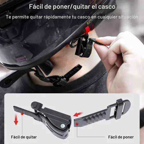 Vista 6 de Kit de hebilla de liberación rápida JAGASOL para casco de motocicleta, accesorios de metal para casco de motocicleta, correa para la barbilla