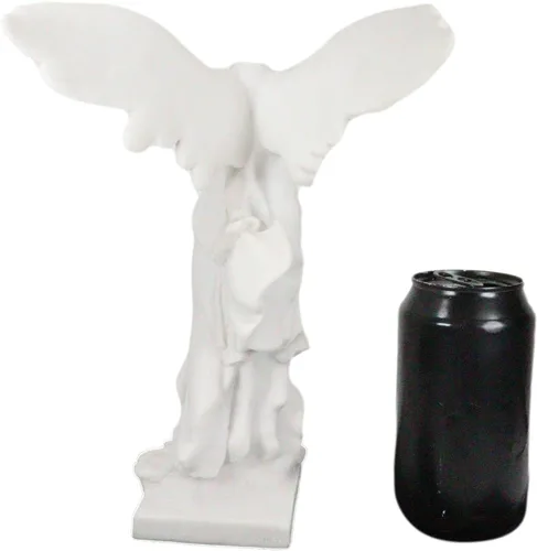 Vista 5 de Ebros - Estatua de la victoria de samotracia con alas grandes, 10.5 pulgadas de alto, figura de diosa griega romana Victoria, artefacto de ruina