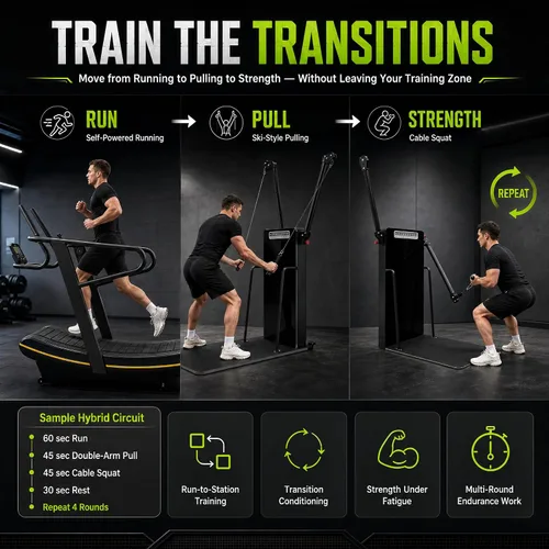 Vista 5 de Efficraft Paquete de entrenamiento de carrera híbrida, cinta de correr
