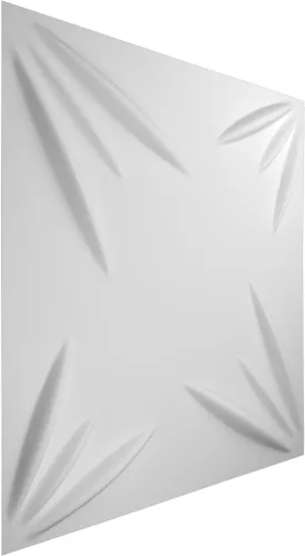 Vista 3 de Ekena Millwork WP20X20INWH 19 5/8 pulgadas de ancho x 19 5/8 pulgadas de alto Inula EnduraWall Decorativo 3D Panel de Pared Cubre 2.67 pies cuadrados