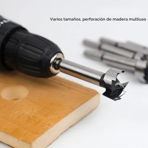 Vista 4 de BAIDETS Broca Forstner de 1 Pulgada - Broca Forstner de 1" para Madera con Mango Redondo