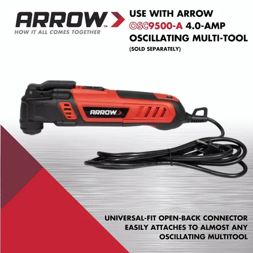 Vista 3 de Arrow OSC103-1 Hoja oscilante de madera dura japonesa para madera dura, madera, PVC, paneles de yeso, universal, se adapta a la mayoría