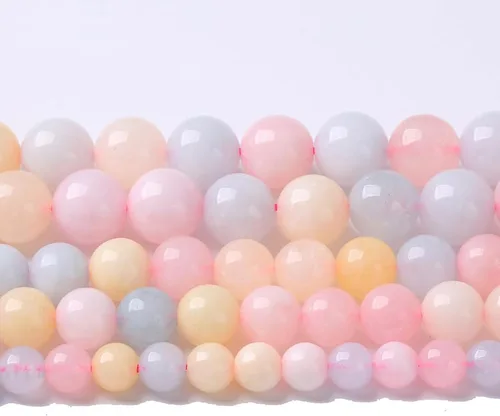 Vista 282 de 100 cuentas de piedra multicolor natural de 0.236 pulgadas (0.236 in), cuentas espaciadoras sueltas redondas para hacer pulseras, collares, aretes
